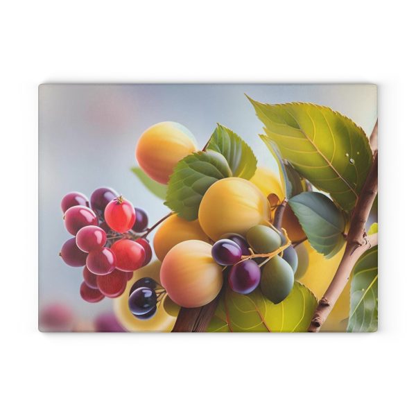 NaturesBounty™ - A Fruitful Symphony Glass Cutting Board ❤️