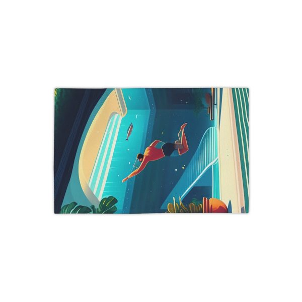 The Visionary Path" Men's Beach Towel - Elevate Your Success, Inspire the World