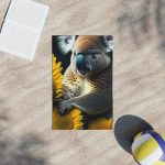 Koala's Sunflower Fiesta Beach Towel - Where Koalas and Sunflowers Party in Style!