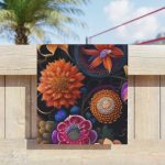 Garden Symphony Yoga Beach Towel 🧘 Harmonize Your Practice with Nature's Canvas!