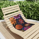 Garden Symphony Yoga Beach Towel 🧘 Harmonize Your Practice with Nature's Canvas!