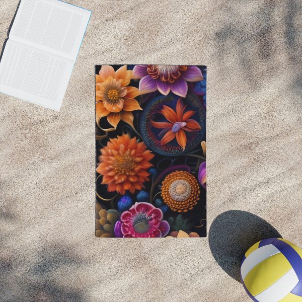 Garden Symphony Yoga Beach Towel 🧘 Harmonize Your Practice with Nature's Canvas!