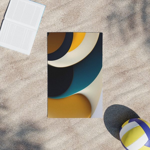 Get Your Chill On with the Serene Abstract Escape Beach Towel!