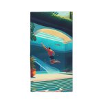 The Visionary Path" Men's Beach Towel - Elevate Your Success, Inspire the World