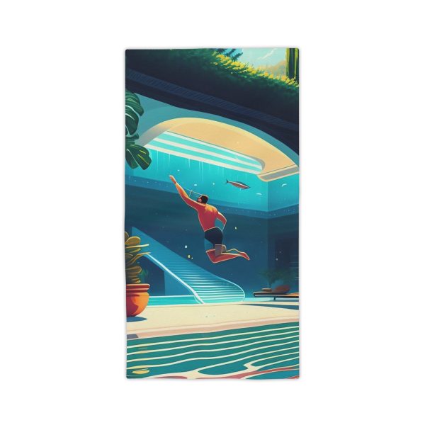 The Visionary Path" Men's Beach Towel - Elevate Your Success, Inspire the World