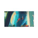 The Visionary Path" Men's Beach Towel - Elevate Your Success, Inspire the World