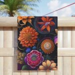 Garden Symphony Yoga Beach Towel 🧘 Harmonize Your Practice with Nature's Canvas!
