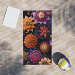 Garden Symphony Yoga Beach Towel 🧘 Harmonize Your Practice with Nature's Canvas!