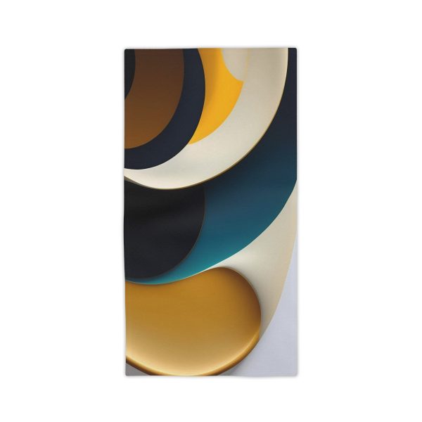 Get Your Chill On with the Serene Abstract Escape Beach Towel!