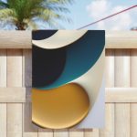 Get Your Chill On with the Serene Abstract Escape Beach Towel!