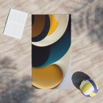 Get Your Chill On with the Serene Abstract Escape Beach Towel!