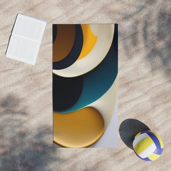 Get Your Chill On with the Serene Abstract Escape Beach Towel!