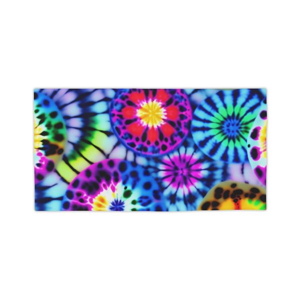Groovy Vibes Tie-Dye Beach Towel ☮️ Be Awesomeness!
