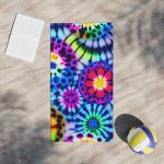 Groovy Vibes Tie-Dye Beach Towel ☮️ Be Awesomeness!
