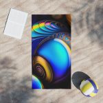 HoloWave Paradise Beach Towel 🌅 Get Lost in a Shimmering Sea!