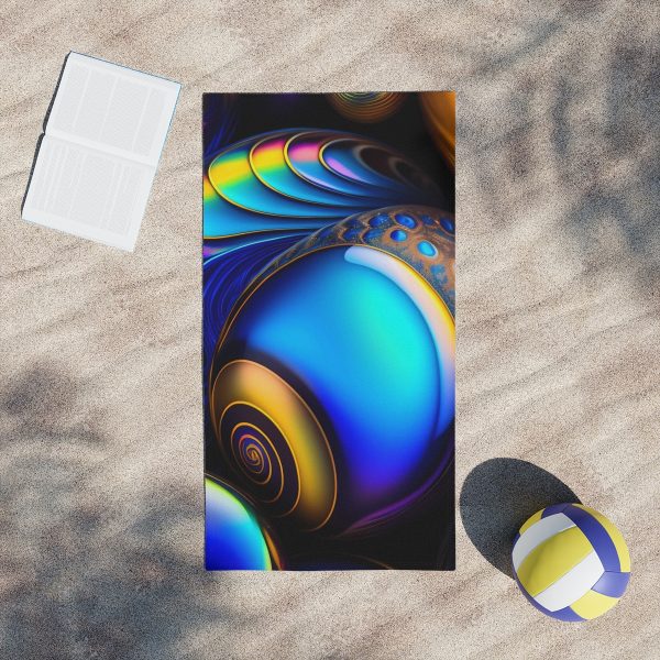 HoloWave Paradise Beach Towel 🌅 Get Lost in a Shimmering Sea!