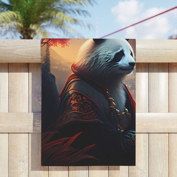 Cherry Blossom Zen Panda Painted Beach Towel!