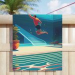 The Visionary Path" Men's Beach Towel - Elevate Your Success, Inspire the World