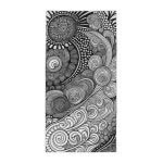 "Ink Mirage" Intricate Line Art Beach Towel - Unveiling the Magic of Imagination!