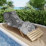 "Ink Mirage" Intricate Line Art Beach Towel - Unveiling the Magic of Imagination!