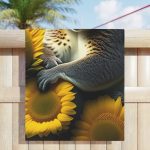 Koala's Sunflower Fiesta Beach Towel - Where Koalas and Sunflowers Party in Style!