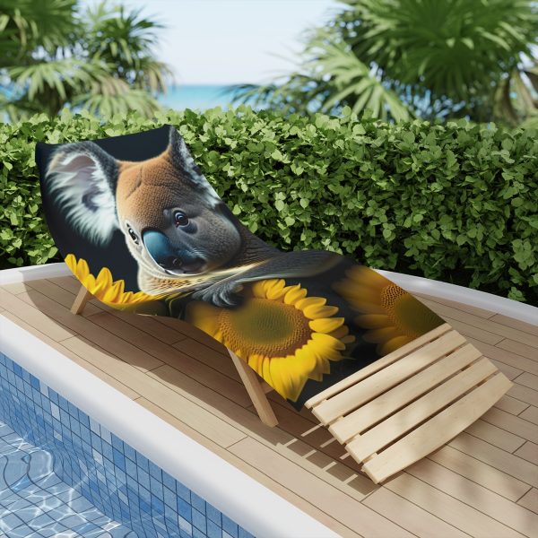 Koala's Sunflower Fiesta Beach Towel - Where Koalas and Sunflowers Party in Style!