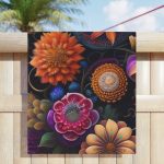 Garden Symphony Yoga Beach Towel 🧘 Harmonize Your Practice with Nature's Canvas!
