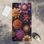 Garden Symphony Yoga Beach Towel 🧘 Harmonize Your Practice with Nature's Canvas!