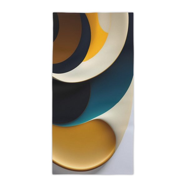 Get Your Chill On with the Serene Abstract Escape Beach Towel!