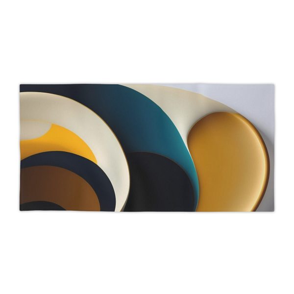 Get Your Chill On with the Serene Abstract Escape Beach Towel!