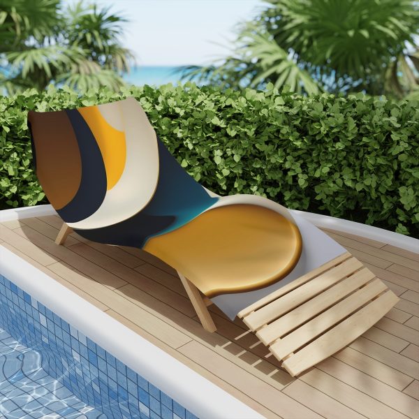 Get Your Chill On with the Serene Abstract Escape Beach Towel!
