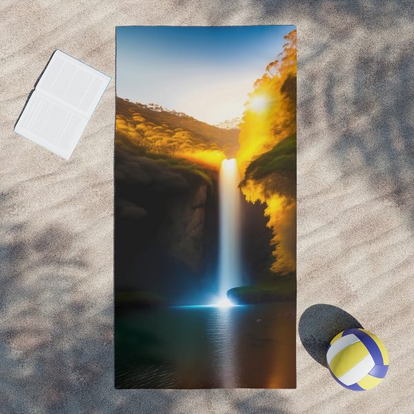 Nature's Cascade Adventure Towel - Immerse Yourself in Serenity!