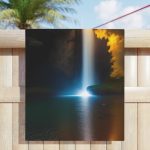 Nature's Cascade Adventure Towel - Immerse Yourself in Serenity!