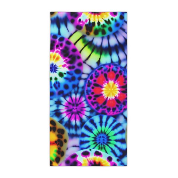 Groovy Vibes Tie-Dye Beach Towel ☮️ Be Awesomeness!