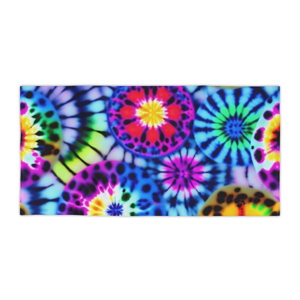 Groovy Vibes Tie-Dye Beach Towel ☮️ Be Awesomeness!
