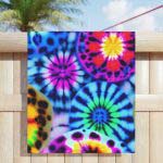 Groovy Vibes Tie-Dye Beach Towel ☮️ Be Awesomeness!