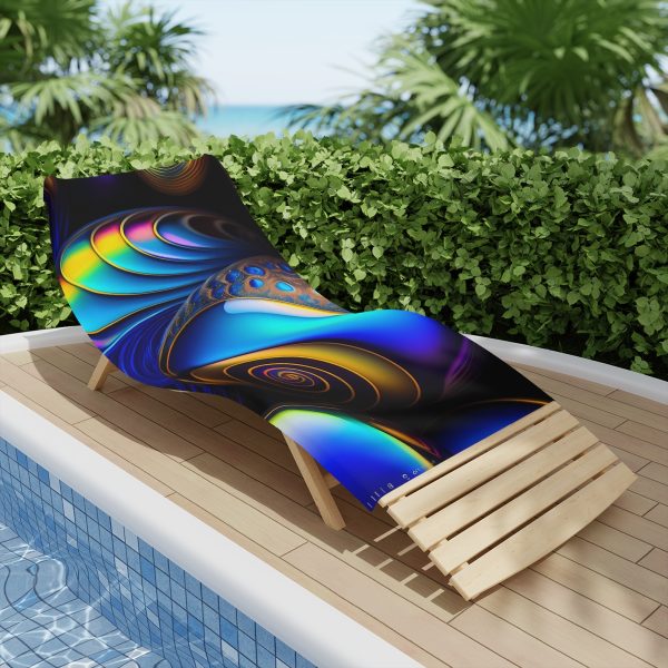 HoloWave Paradise Beach Towel 🌅 Get Lost in a Shimmering Sea!