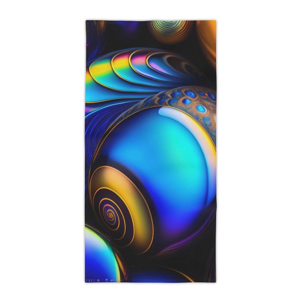 HoloWave Paradise Beach Towel 🌅 Get Lost in a Shimmering Sea!