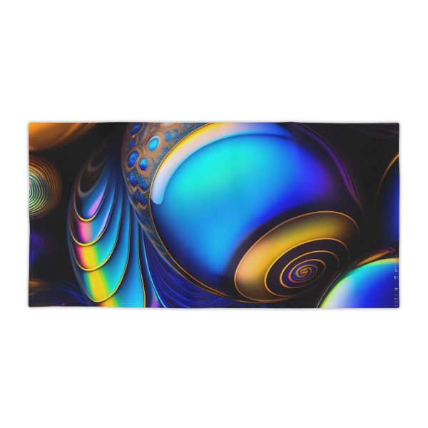HoloWave Paradise Beach Towel 🌅 Get Lost in a Shimmering Sea!