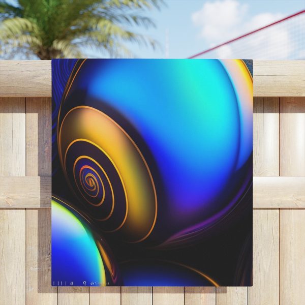 HoloWave Paradise Beach Towel 🌅 Get Lost in a Shimmering Sea!