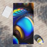 HoloWave Paradise Beach Towel 🌅 Get Lost in a Shimmering Sea!