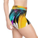 Women's Tight Fit Sports Shorts - Beachside Vibe!