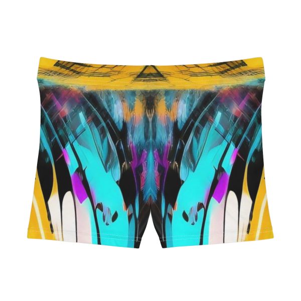 Women's Tight Fit Sports Shorts - Beachside Vibe!