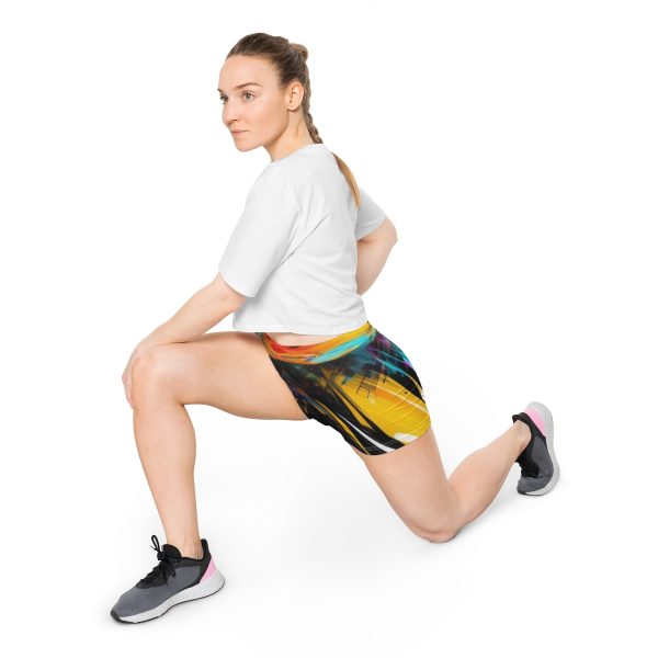 Women's Tight Fit Sports Shorts - Beachside Vibe!