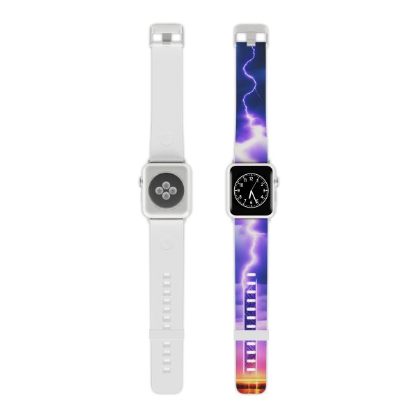 PrismWrist™ "Lightning Strikes The Clock" Watch Band Replacement For Apple Watch
