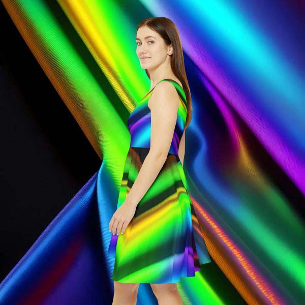 Enchanting Radiance Sundress 🌼 Mesmerizing Glow of Iridescent Beauty!