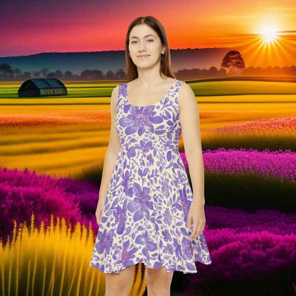 Enchanted Blossoms Skater Dress - Radiate Timeless Elegance, Effortless Style, and Low-Maintenance Glam!