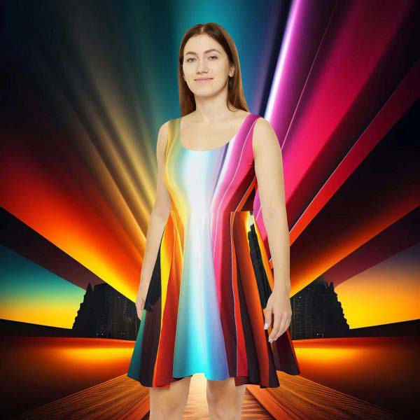 Ray of Light Travelers Sundress 🏝️ Vibrant Journey of Illuminating Style!