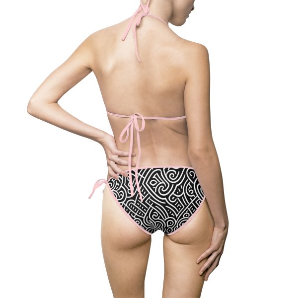 Retro Beach Volleyball Bikini - Spike Up Your Summer!