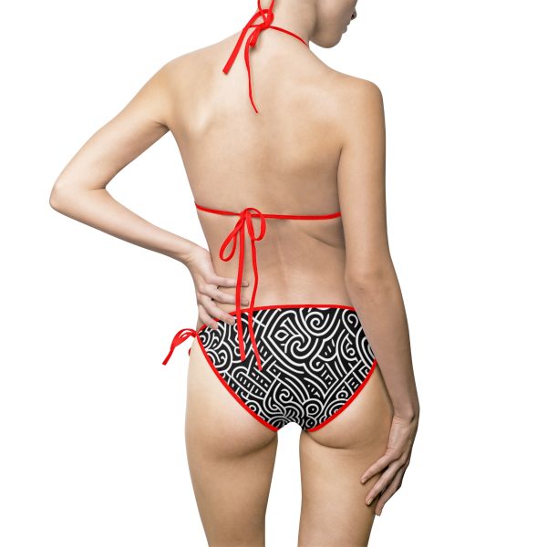 Retro Beach Volleyball Bikini - Spike Up Your Summer!